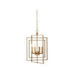 Cube Chandelier - Gold