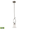 Brighton 6'' Wide 1-Light Mini Pendant - Brushed Nickel - Includes LED Bulb