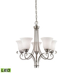 Brighton 22'' Wide 5-Light Chandelier - Brushed Nickel - Includes LED Bulb
