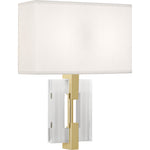 Lincoln Wall Sconce Brass/White