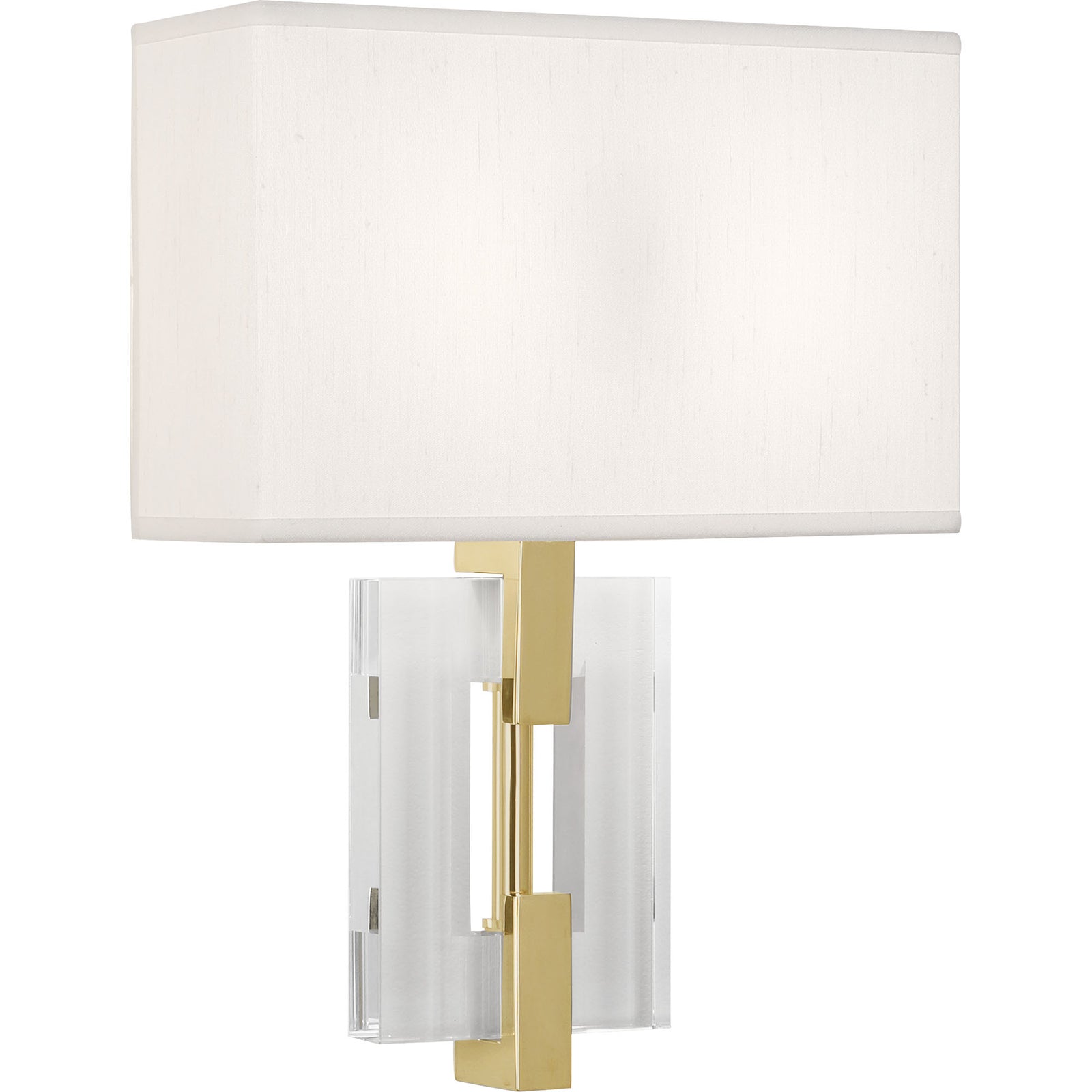 Lincoln Wall Sconce Brass/White