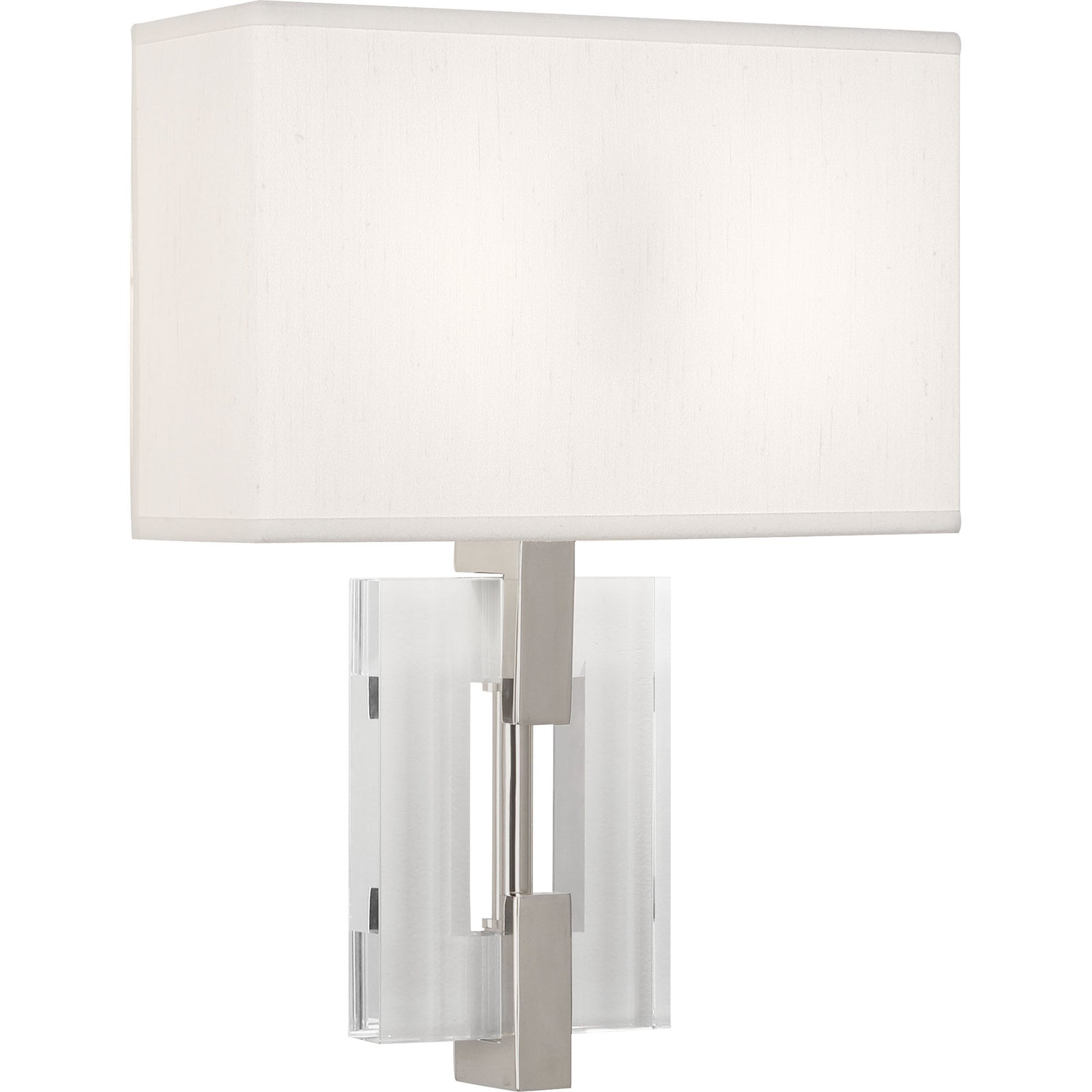 Lincoln Wall Sconce Nickel/White