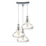 Orbital 10'' Wide 3-Light Pendant - Polished Chrome