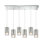 Tallula 32'' Wide 6-Light Rectangular Pendant - Polished Chrome