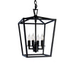 Cage 12'' Wide 4-Light Pendant - Matte Black