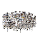 Vermeer 6 Light Hex Flush Mount