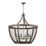 Renaissance Invention 30'' Wide 6-Light Chandelier - Weathered Zinc
