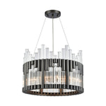 Throttle 21'' Wide 6-Light Chandelier - Dark Graphite