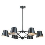 Webre 34'' Wide 6-Light Chandelier - Gold Leaf