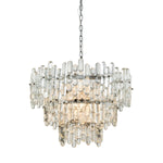 Icy Reception 27'' Wide 9-Light Chandelier - Chrome