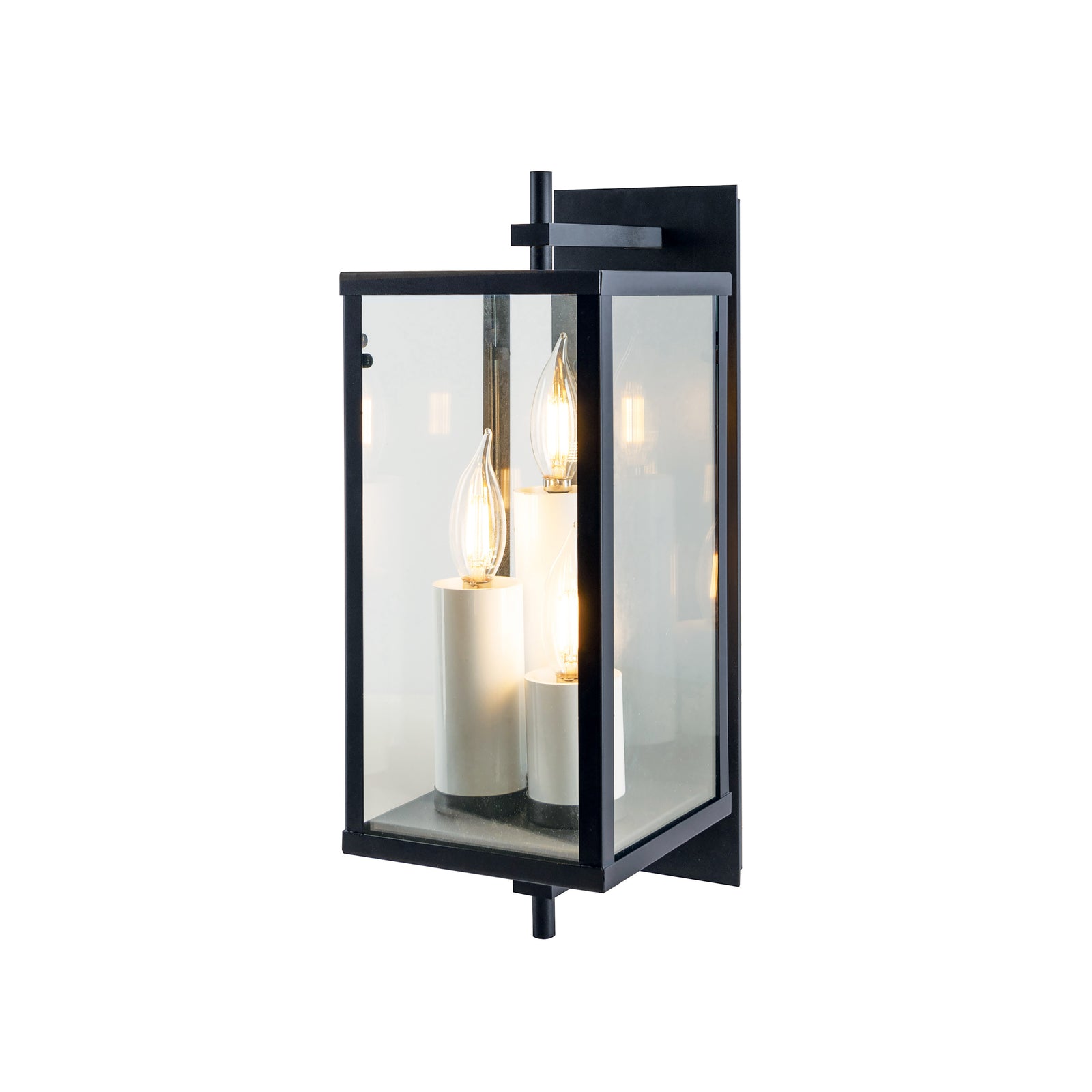 Back Bay 16.75'' High 3-Light Outdoor Sconce - Matte Black
