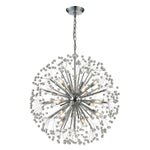 Starburst 27'' Wide 16-Light Chandelier - Polished Chrome