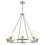 Dawson 33'' Wide 8-Light Chandelier - Satin Nickel