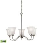 Conway 26'' Wide 5-Light Chandelier - Brushed Nickel - Includes LED Bulb