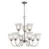 Conway 26'' Wide 9-Light Chandelier - Brushed Nickel