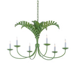 Royal Palm Chandelier - Green
