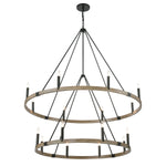 Transitions 56'' Wide 16-Light Chandelier - Oil Rubbed Bronze