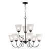 Conway 26'' Wide 9-Light Chandelier - Oil Rubbed Bronze