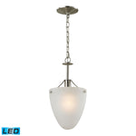 Jackson 9'' Wide 1-Light Semi Flush Mount - Brushed Nickel - Includes LED Bulbs