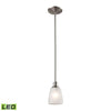 Jackson 4'' Wide 1-Light Mini Pendant - Brushed Nickel - Includes LED Bulb