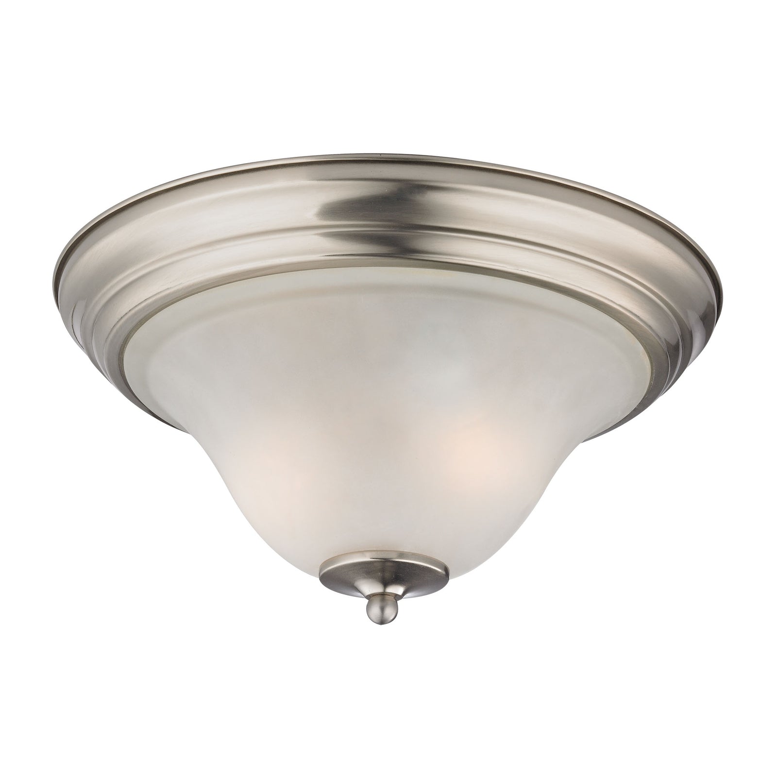 Kingston 13'' Wide 2-Light Flush Mount - Brushed Nickel