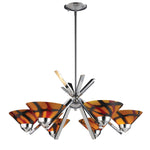Refraction 26'' Wide 6-Light Chandelier - Polished Chrome