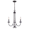 Montgomery 20'' Wide 3-Light Chandelier - Oil Rubbed Bronze