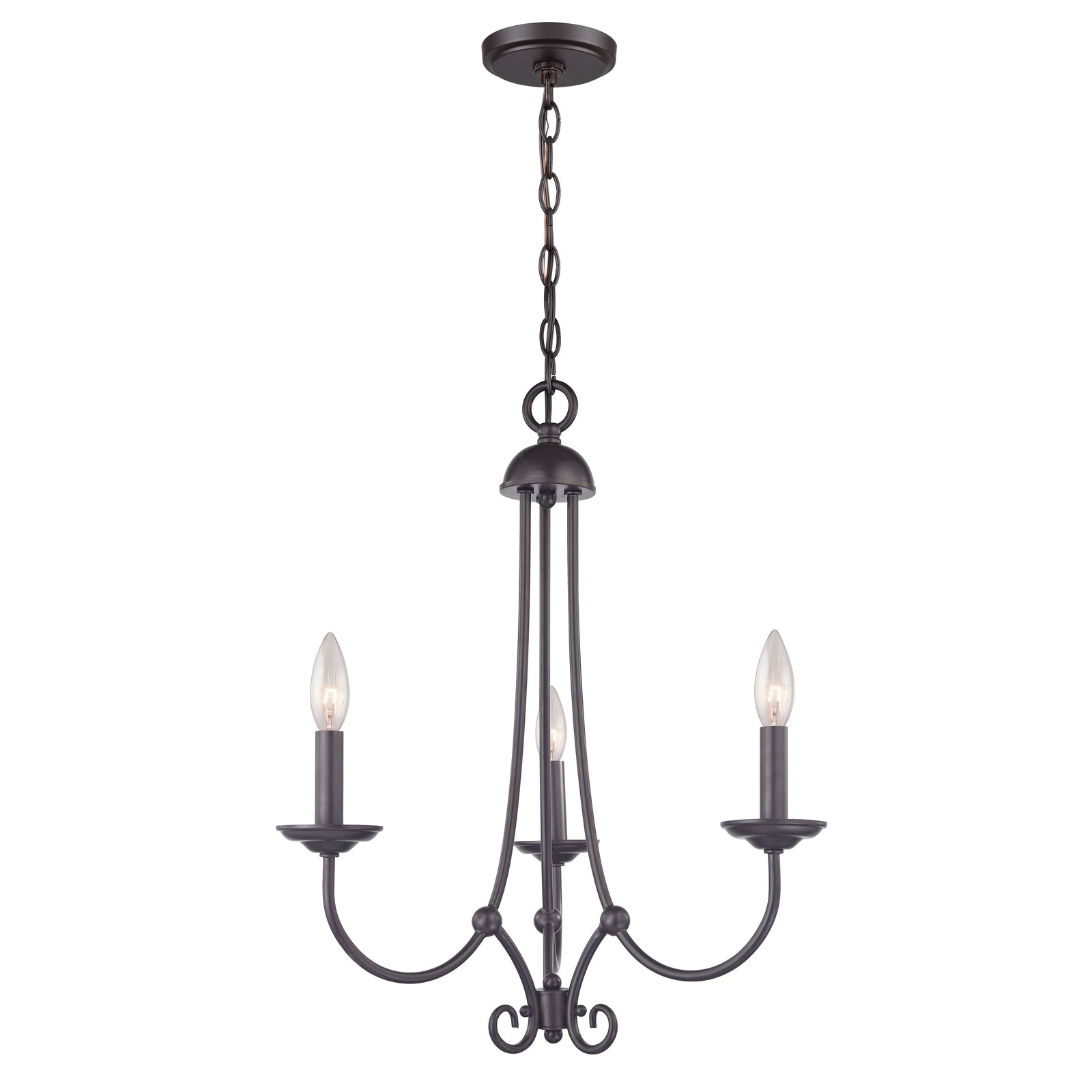 Montgomery 20'' Wide 3-Light Chandelier - Oil Rubbed Bronze