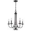 Montgomery 20'' Wide 5-Light Chandelier - Oil Rubbed Bronze