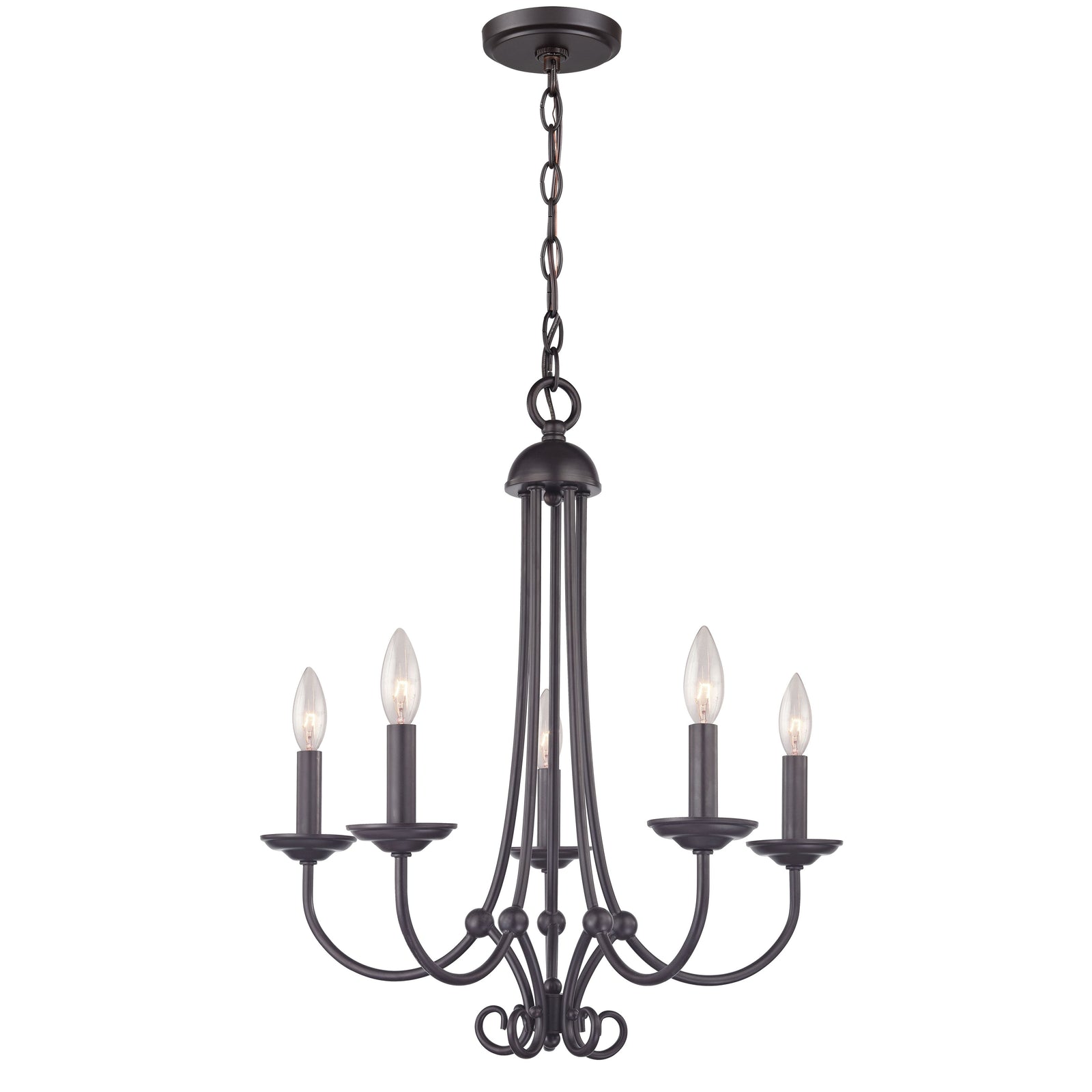 Montgomery 20'' Wide 5-Light Chandelier - Oil Rubbed Bronze