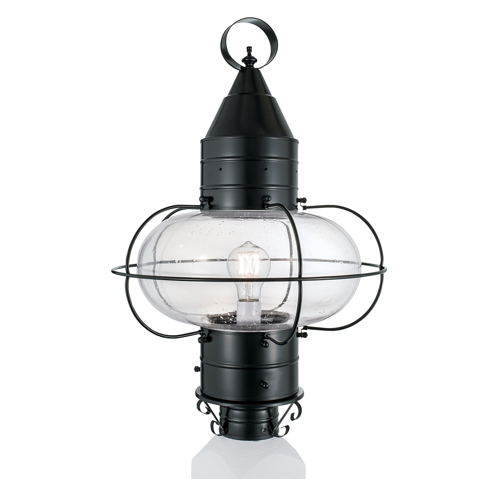 Classic Onion 22.5'' High 1-Light Outdoor Post Light - Black