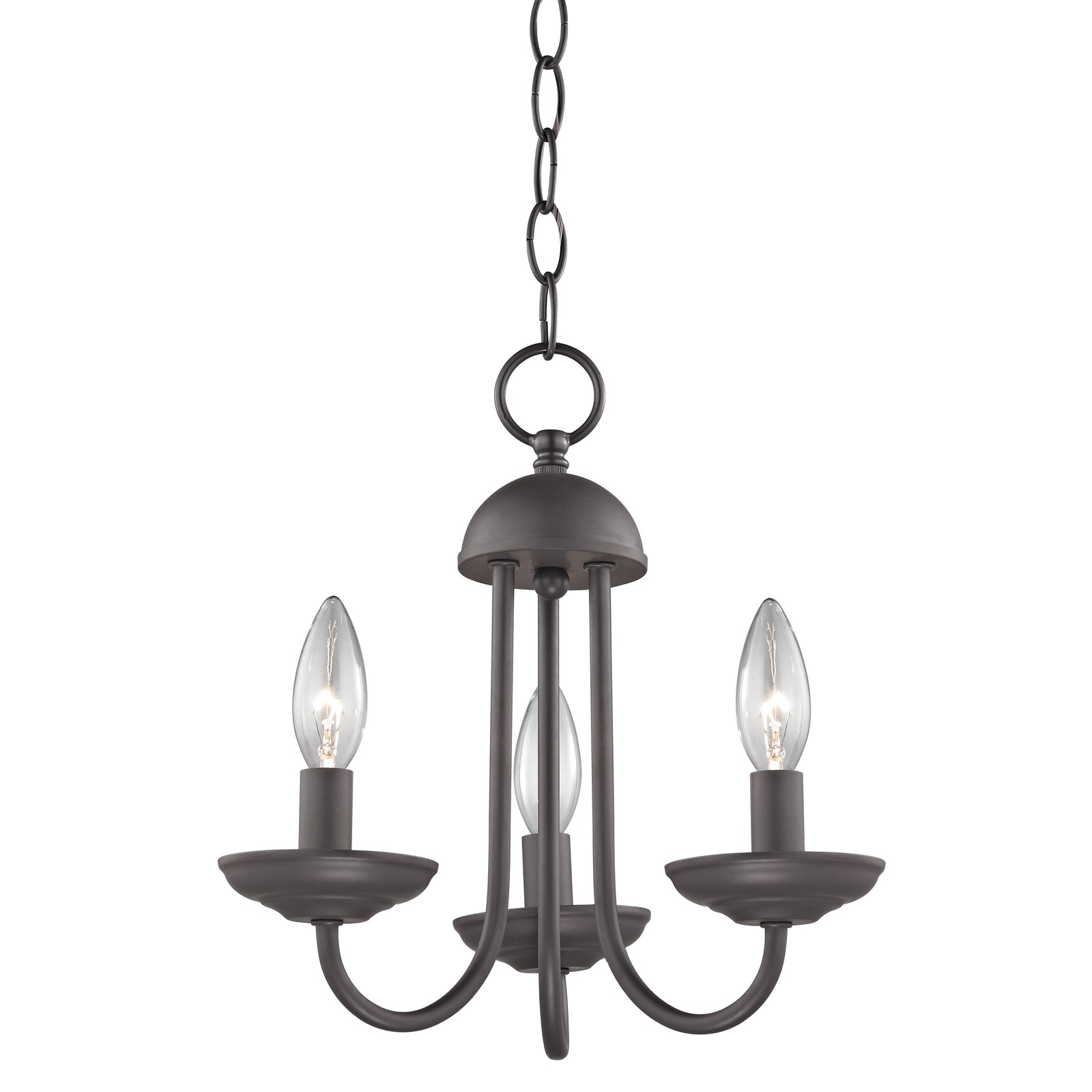 Montgomery 12'' Wide 3-Light Chandelier - Oil Rubbed Bronze