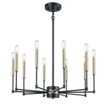 Livingston 29'' Wide 10-Light Chandelier - Matte Black