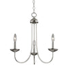 Montgomery 20'' Wide 3-Light Chandelier - Brushed Nickel