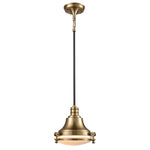 Riley 10'' Wide 1-Light Mini Pendant - Satin Brass