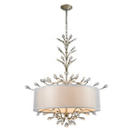 Asbury 32'' Wide 6-Light Chandelier - Aged Silver