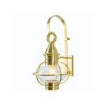 American Onion 22.5'' High 1-Light Outdoor Sconce - Satin Brass