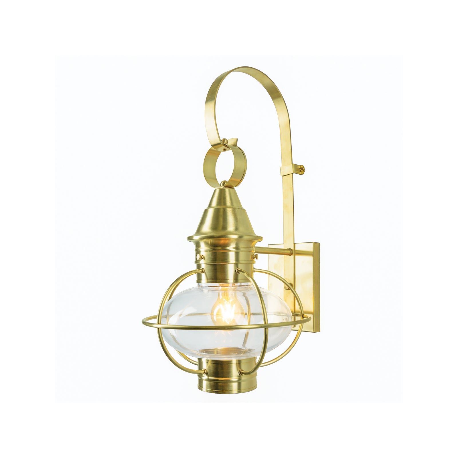 American Onion 22.5'' High 1-Light Outdoor Sconce - Satin Brass