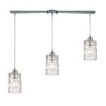 Ezra 36'' Wide 3-Light Slim Linear Pendant - Polished Chrome