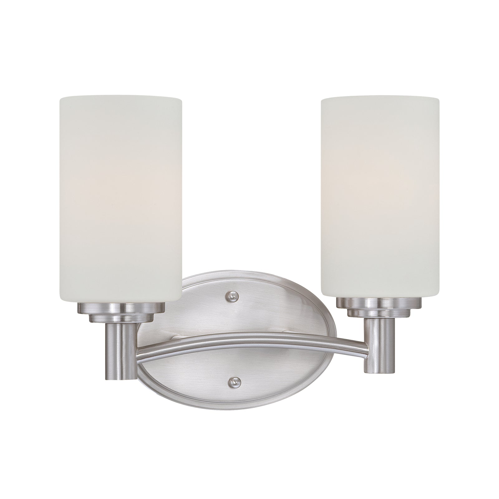 Pittman 12'' Wide 2-Light Vanity Light - Brushed Nickel