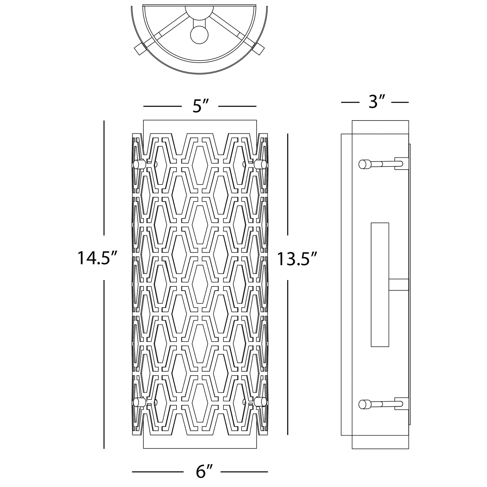 마르셀 하프 라운드 월 스콘스