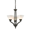 Tribecca 21'' Wide 3-Light Chandelier - Oil Rubbed Bronze