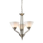 Tribecca 21'' Wide 3-Light Chandelier - Brushed Nickel