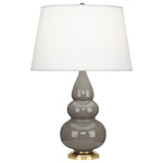Smokey Taupe Small Triple Gourd Accent Lamp