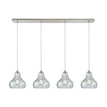 Belmont 46'' Wide 4-Light Linear Pendant - Satin Nickel