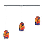 Surrealist 36'' Wide 3-Light Slim Linear Pendant - Polished Chrome