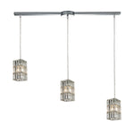 Cynthia 36'' Wide 3-Light Slim Linear Pendant - Polished Chrome