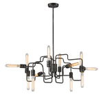 Transit 29'' Wide 12-Light Chandelier - Silvered Graphite