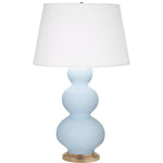 Baby Blue Triple Gourd Table Lamp