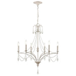 French Parlor 27'' Wide 6-Light Chandelier - Vintage White